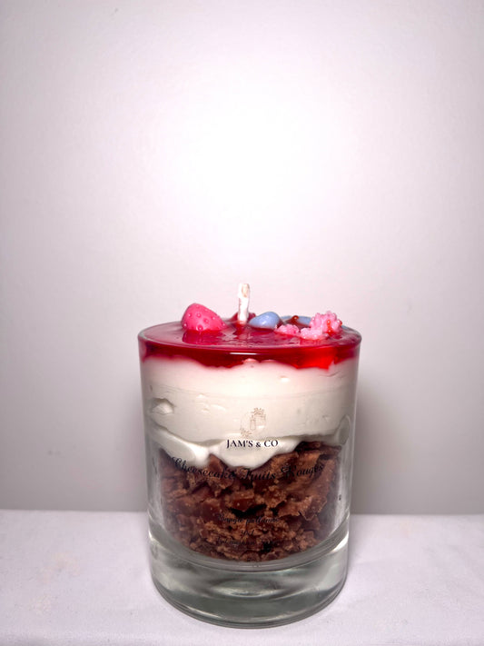 Tarta de queso con frutos rojos