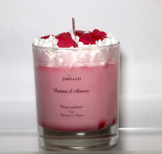 Vela de manzana de caramelo