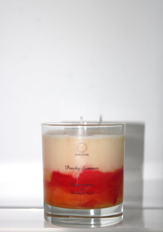 Vela de verano melocotón